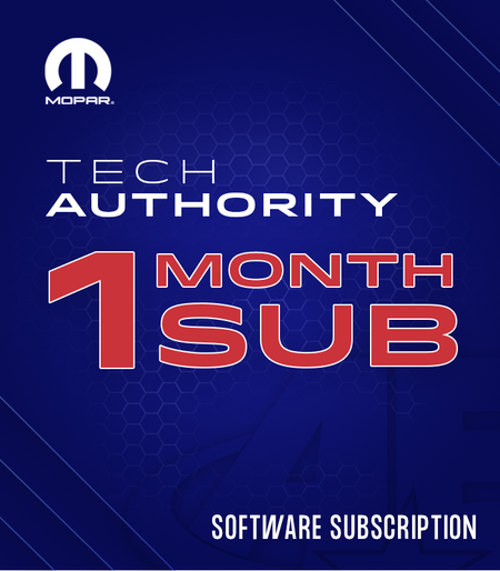 Mopar Tech Authority 30 Day Sub - WiTech Subscription-Chrysler