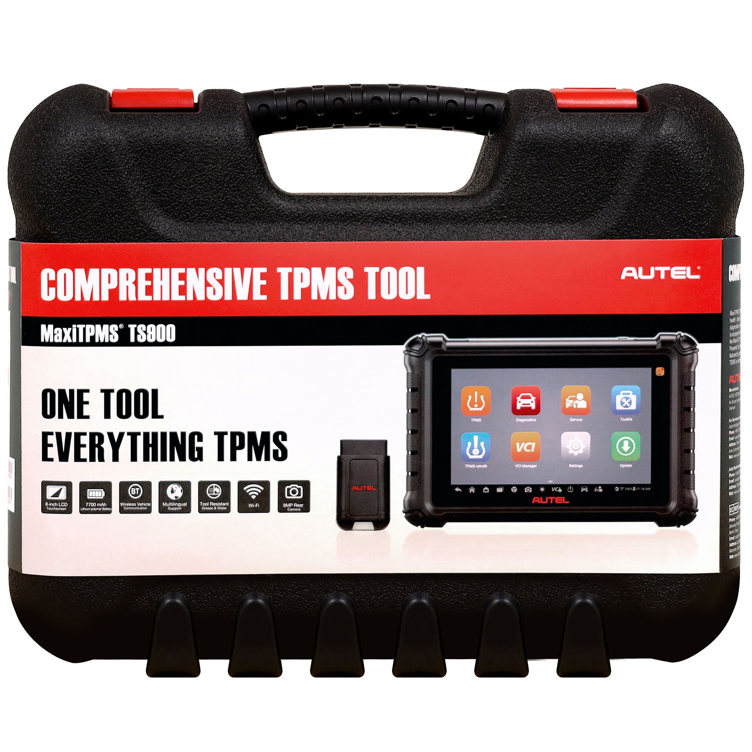 AUTEL TS900K Front of Case- Tire Pressure- TPMS- AE Tools & Computers