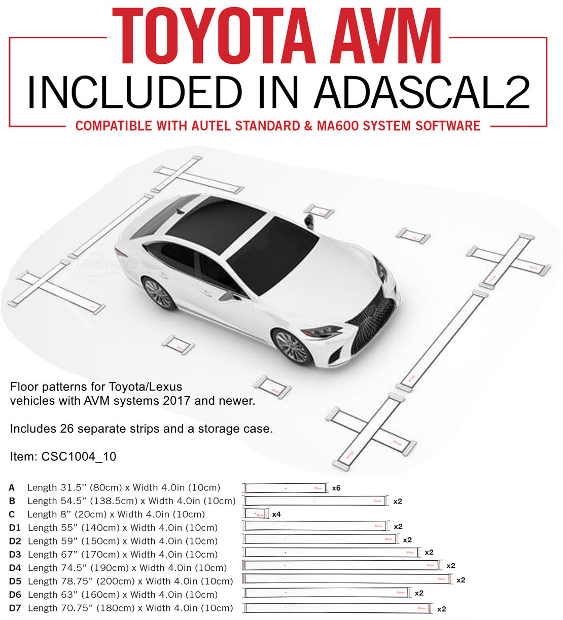 Autel ADAS Cal 2 Kit (works with both standard and MA600 Frame) - AE Tools & Computers