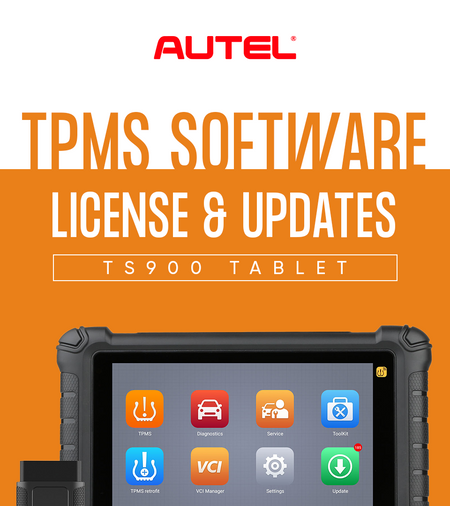 AUTEL TS900 TPMS Tablet Software Update. TCP Card, 1 Year.