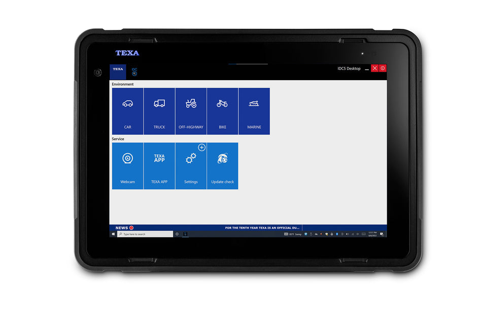 Multi-Touch 13” Screen on Axone Diagnostics