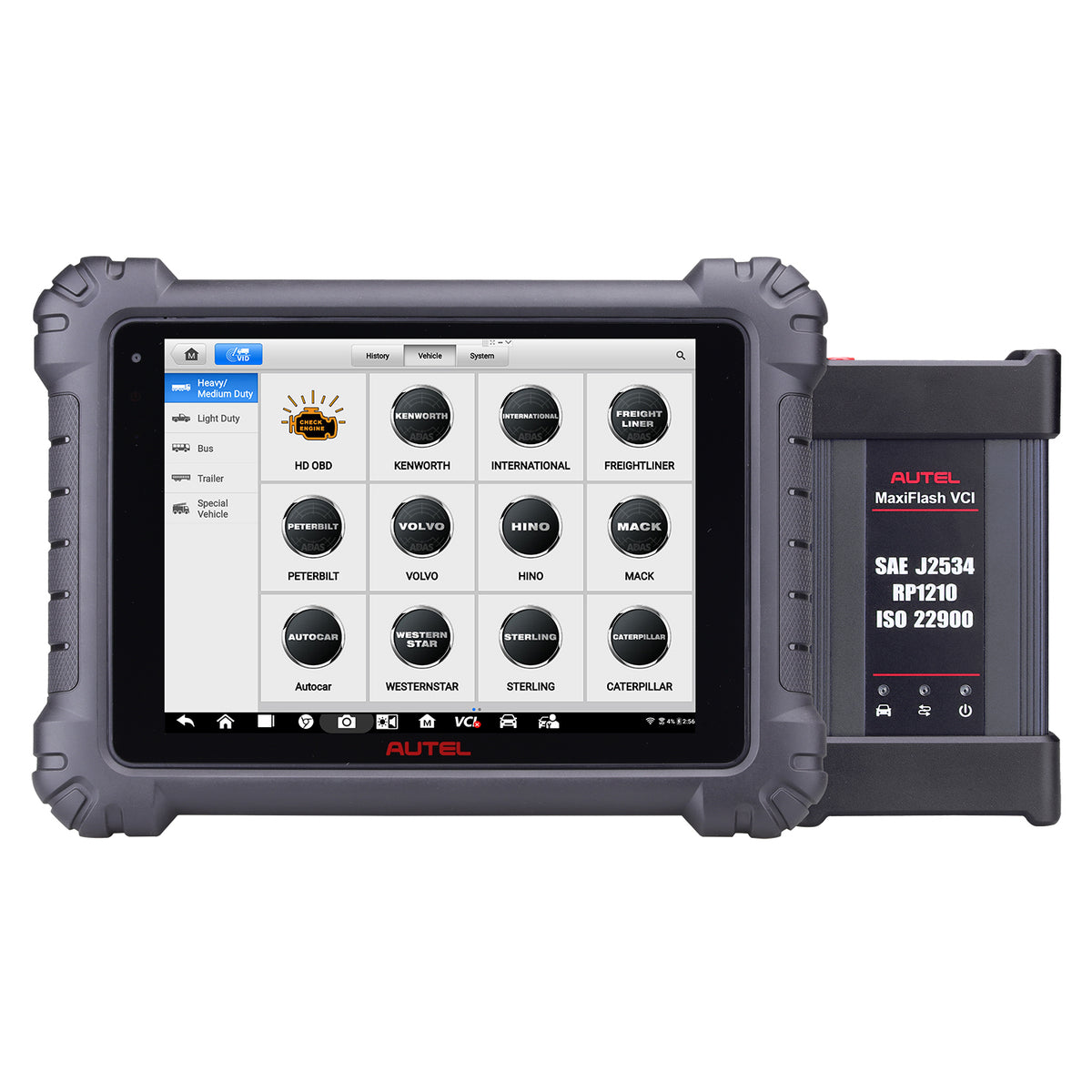 MS909CV tablet performing ADAS calibration