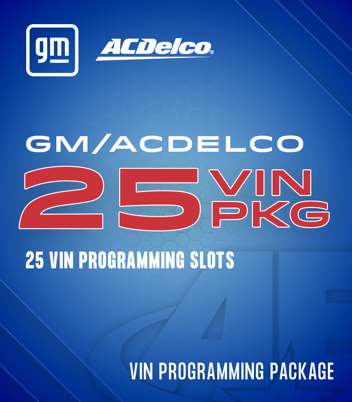 GM ACDelco 25 VIN Programming Slots - AE Tools & Computers