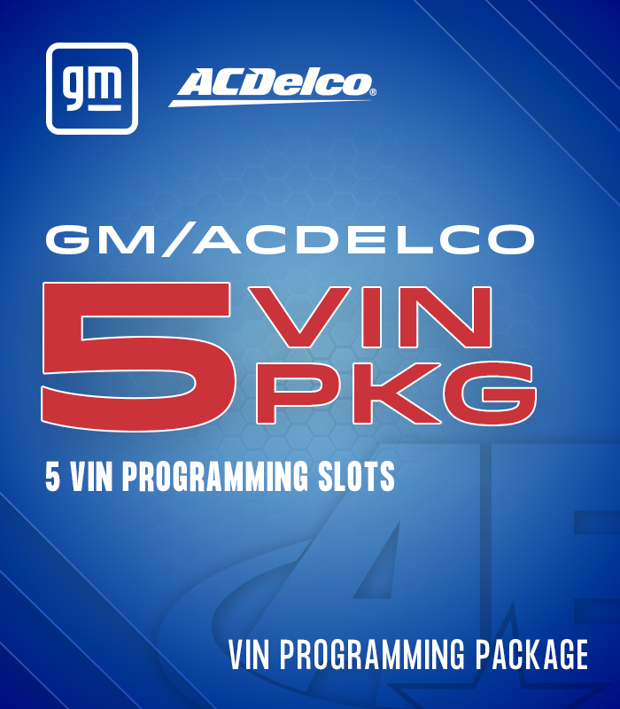 GM ACDelco 5 VIN Programming Slots - AE Tools & Computers