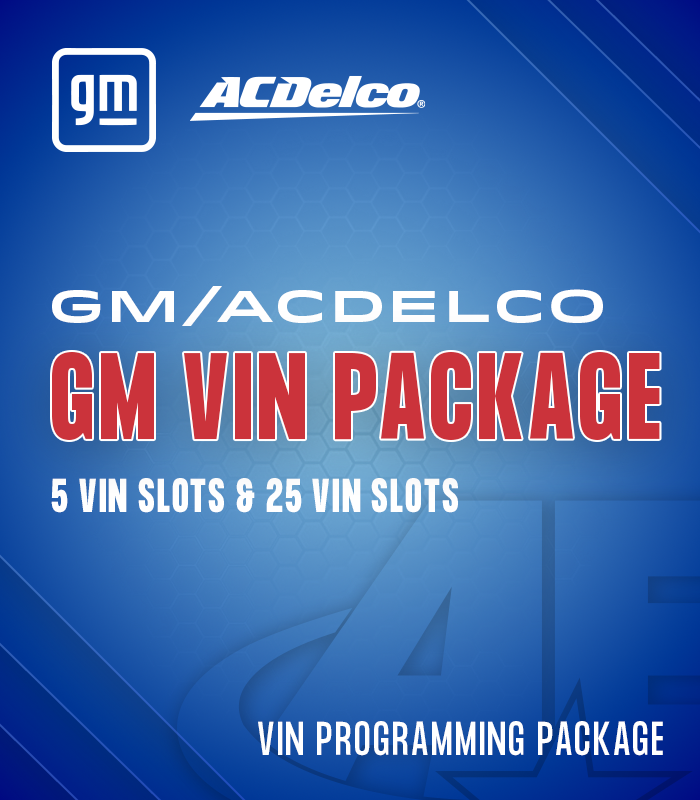 GM ACDelco VIN Programming Slots - AE Tools & Computers