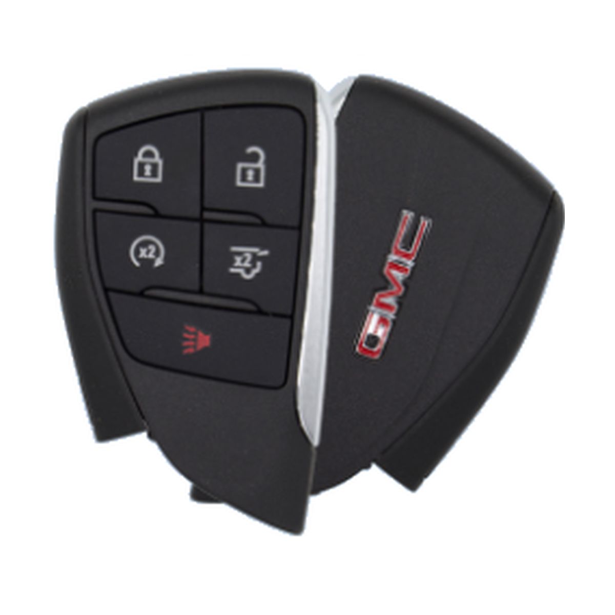 GMC Yukon 5 button fob front and back