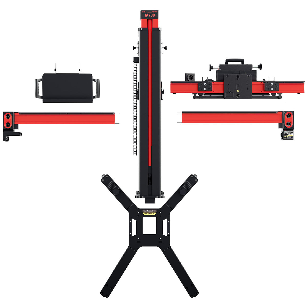 Tire clamps and camera targets included with IA700AS package