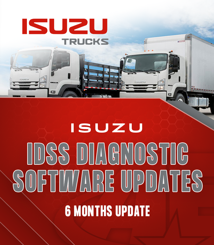 ISUZU IDSS Diagnostic Software, 6 Months Update- Heavy Duty- AE Tools & Computers