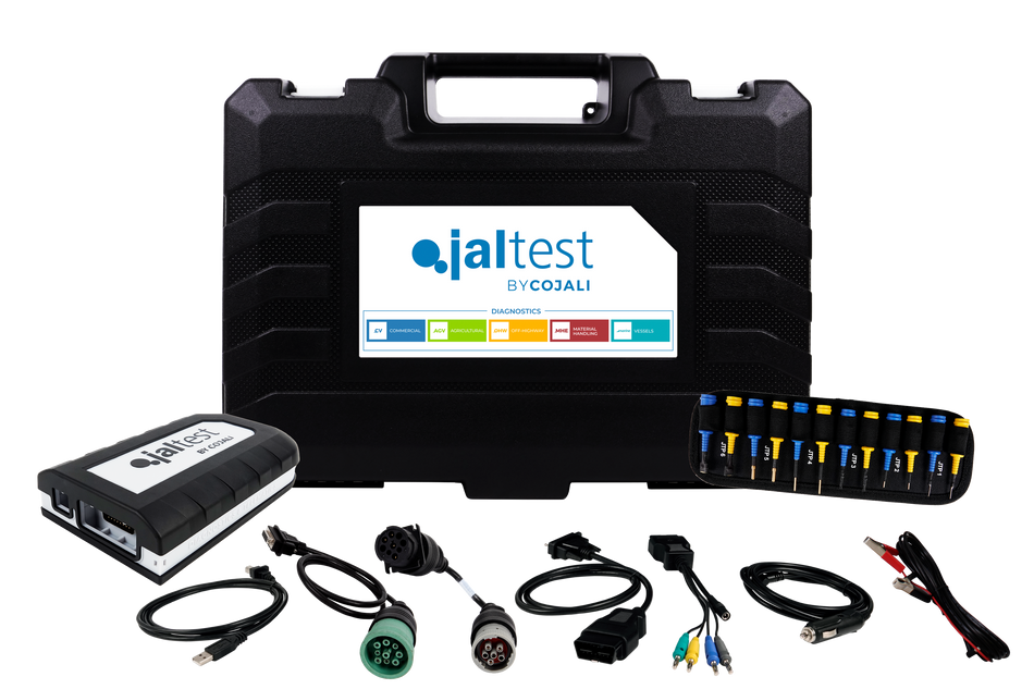 Jaltest MHE Kit with multipin, V9 Link, and connectors. Deutsch 6 pin