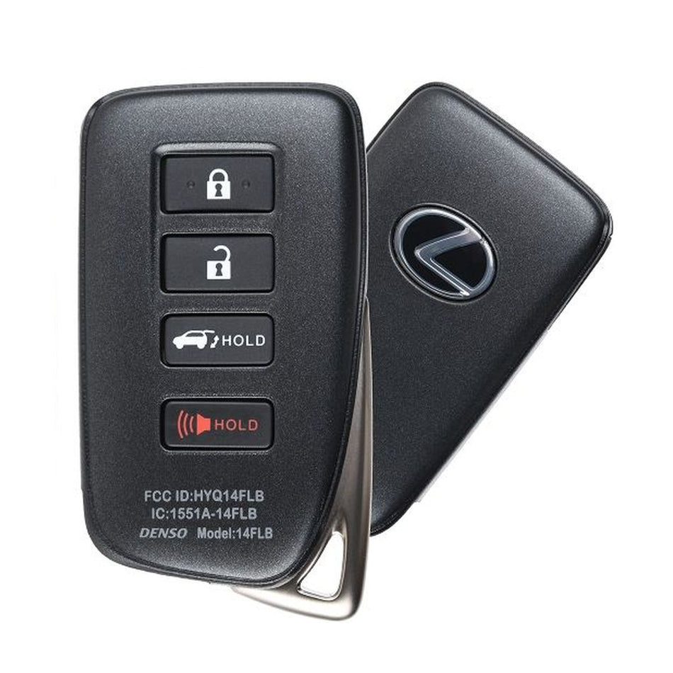 Lexus RX350 and RX450h key fob with 4 buttons