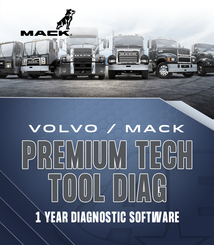 Mack Volvo Premium Tech Tools Diagnostics- 1 Year License- Heavy Duty- AE Tools & Computers