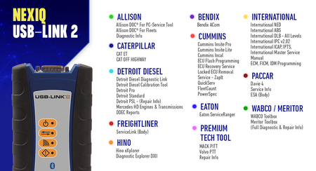 Nexiq USB-Link™ 2 Vehicle Interface (Bluetooth) - AE Tools & Computers