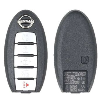 Nissan Altima front and back of key fob