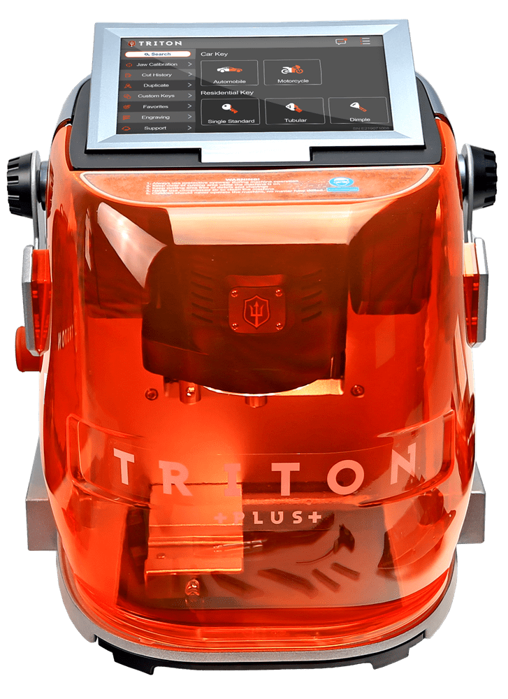 Front view of Triton Plus key machine