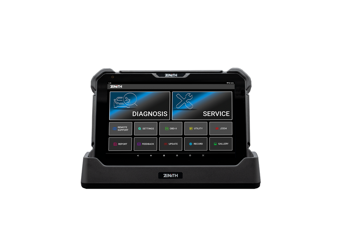 Zenith Z7 user performing remote diagnostics via J2534 technology