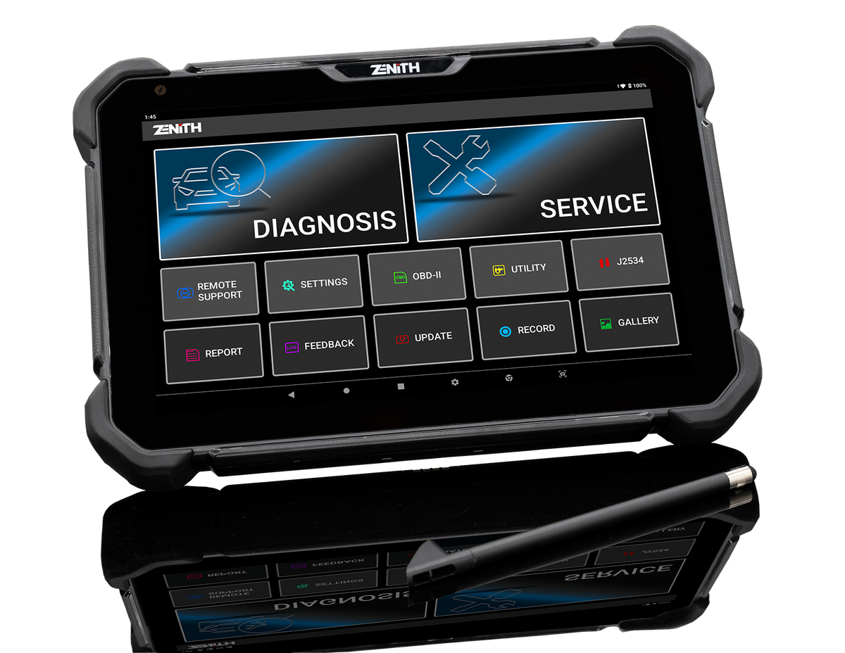 Zenith Z7 showing topology scan and pre-scan report