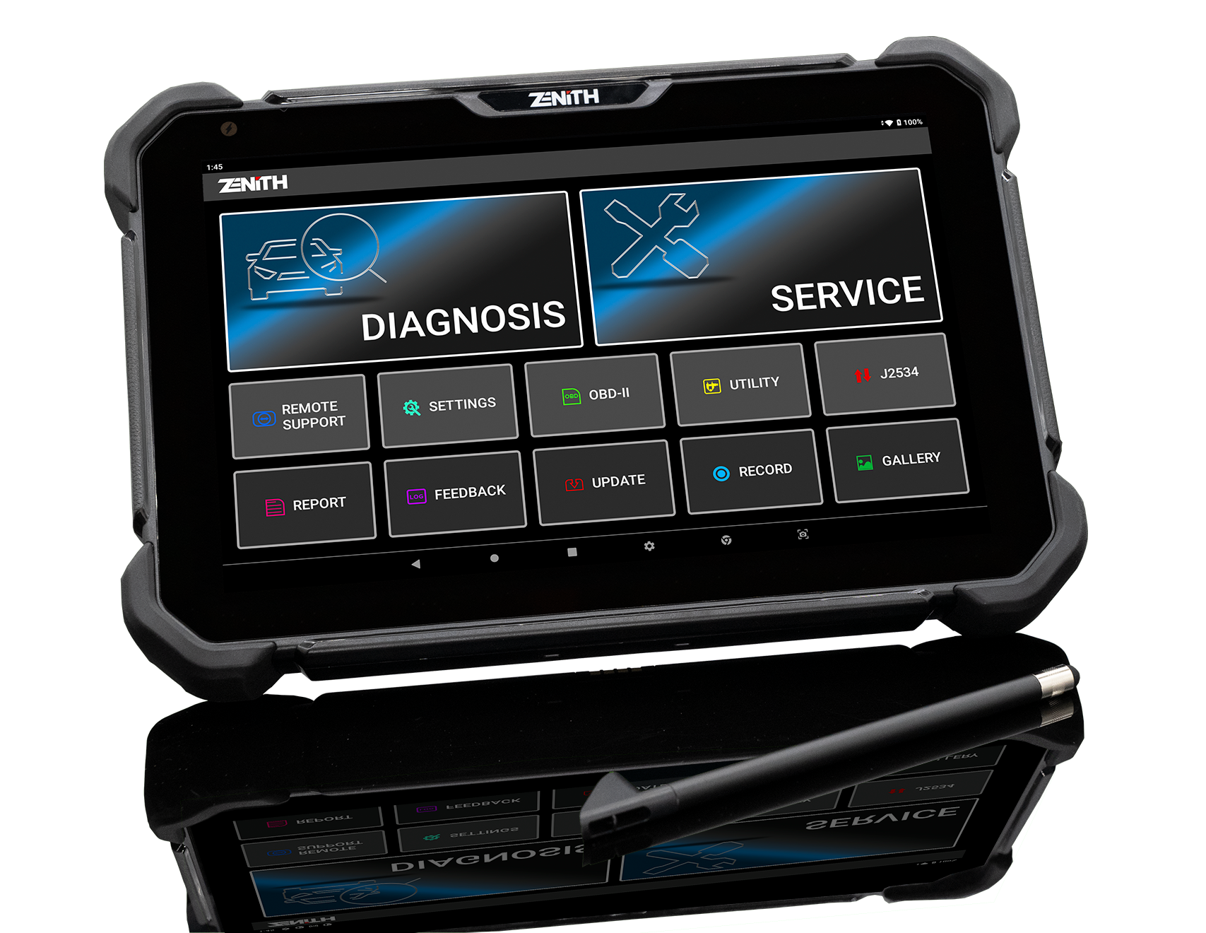 Zenith Z7 showing topology scan and pre-scan report