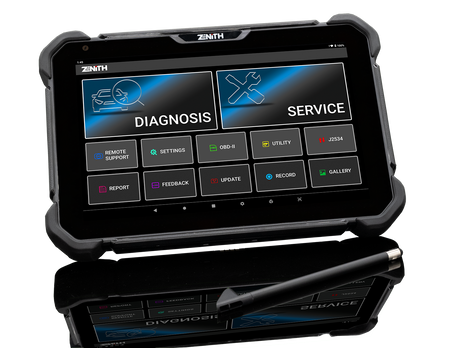 Zenith Z7 showing topology scan and pre-scan report