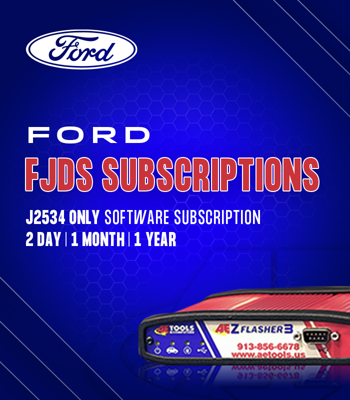 Ford FJDS Subscriptions for 2 days, 1 month, and annually or 1 year. Ford License