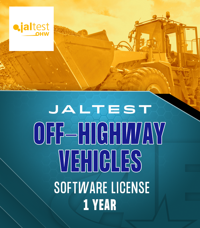 JALTEST- Off-Highway Vehicles- OHW- Software License for 1 year- AE Tools & Computers